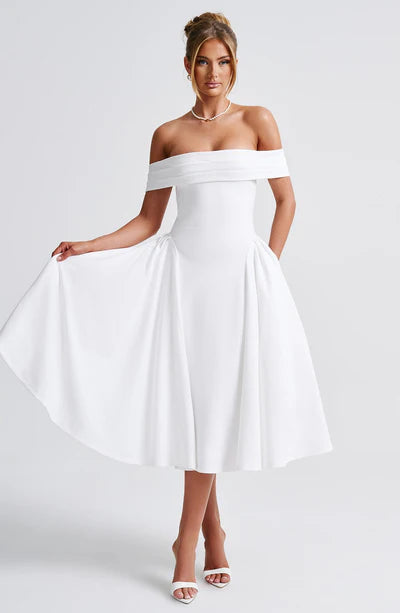 Maiah Elegant Midi Dress