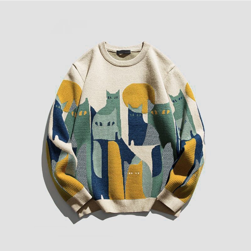 Tallea Cat Print Sweatshirt