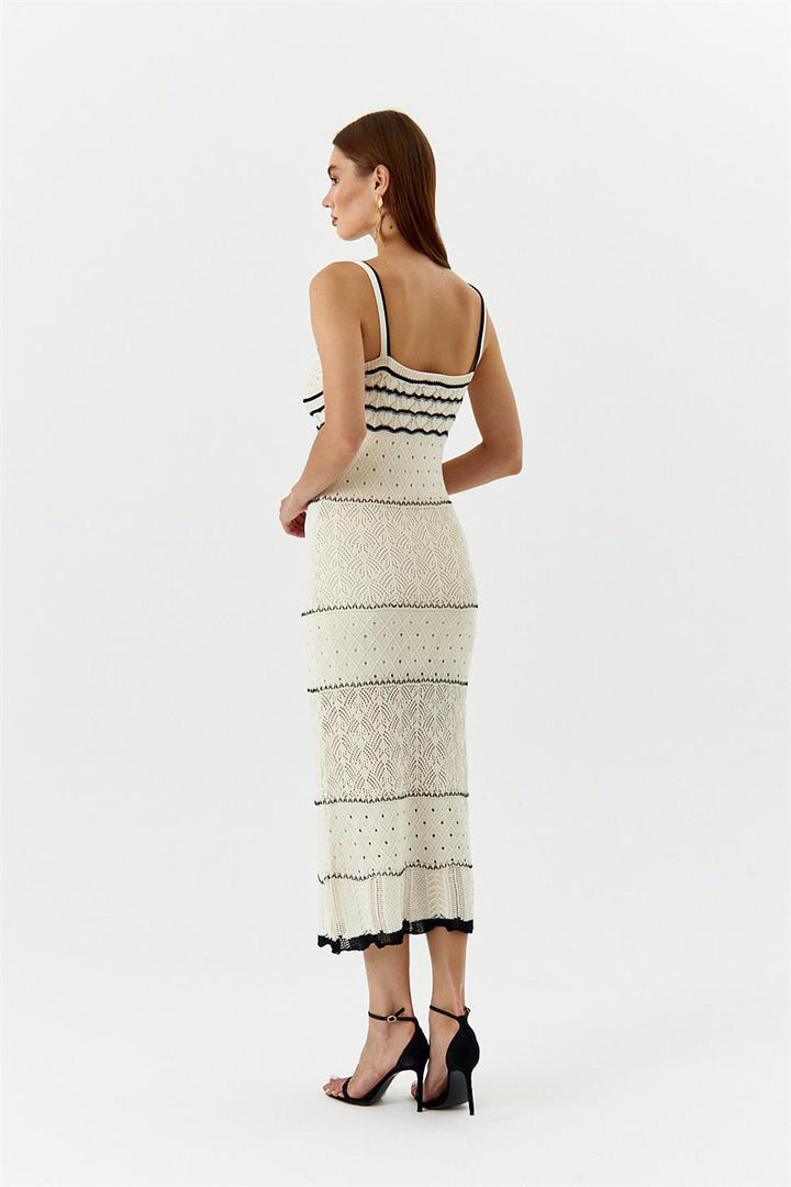 Naomi Crochet Maxi Slip Dress