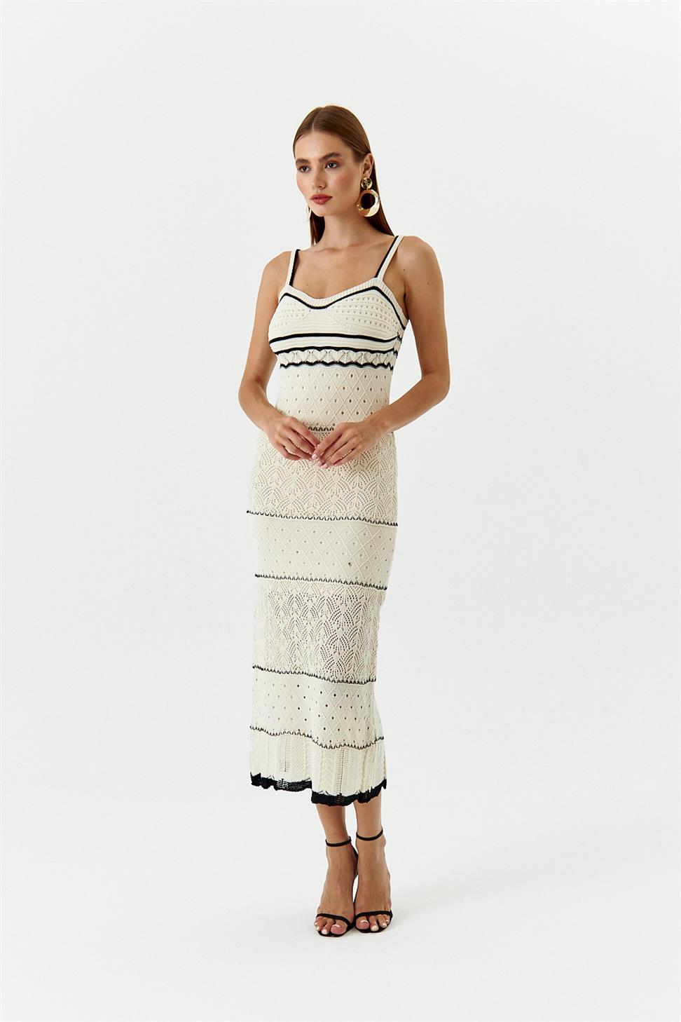 Naomi Crochet Maxi Slip Dress