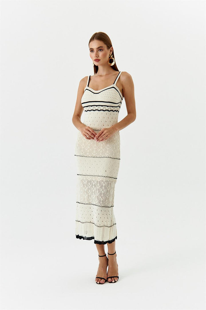 Naomi Crochet Maxi Slip Dress