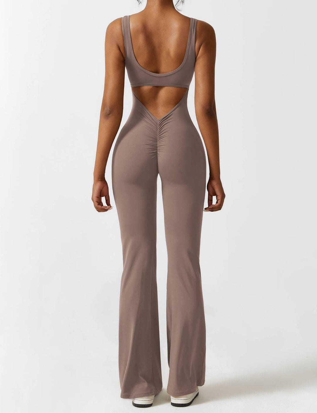 Allyson V-Back Flared Jumpsuit Jumpsuits SOPHIE/CLAIRE 